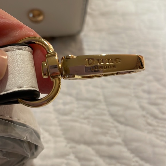 DUNE LONDON woven straw and white  faux leather tote bag - Picture 14 of 16